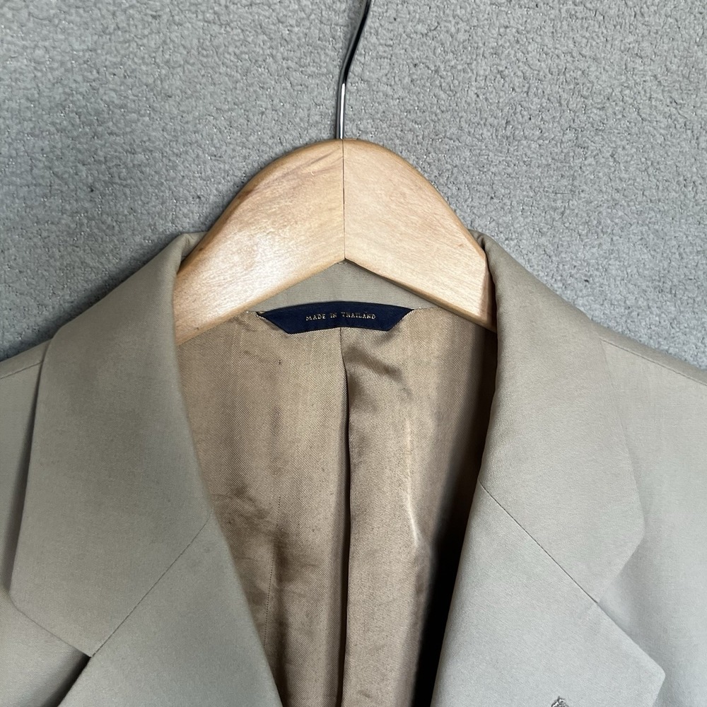 Brooks Brothers Blazer Mens 40R Brown Suit Coat Unstructured Brookscool Poplin - Picture 3 of 16